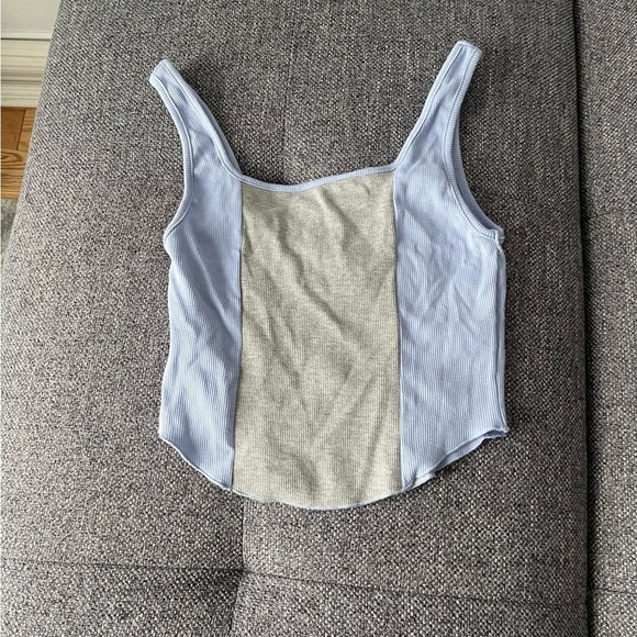3/22 🧡 Blue and grey corset tank top - Picture 5 of 8